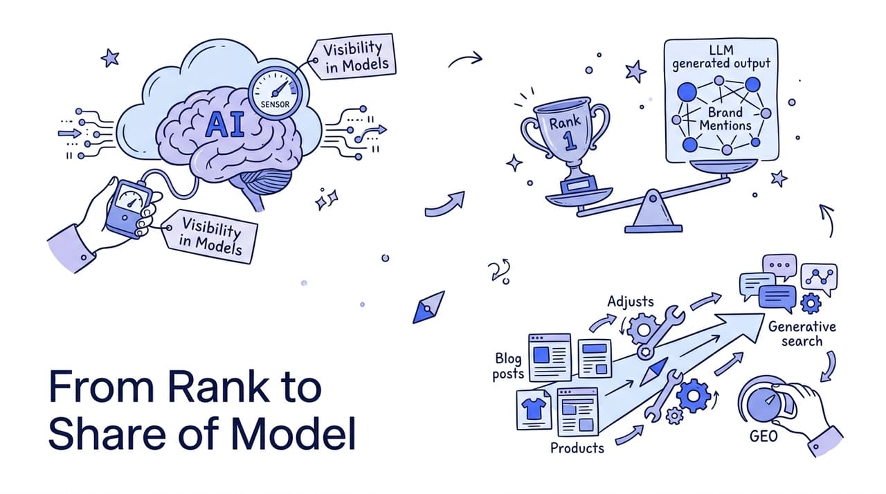 From Rank to Share of Model: New SEO Metrics for the Generative Search Era