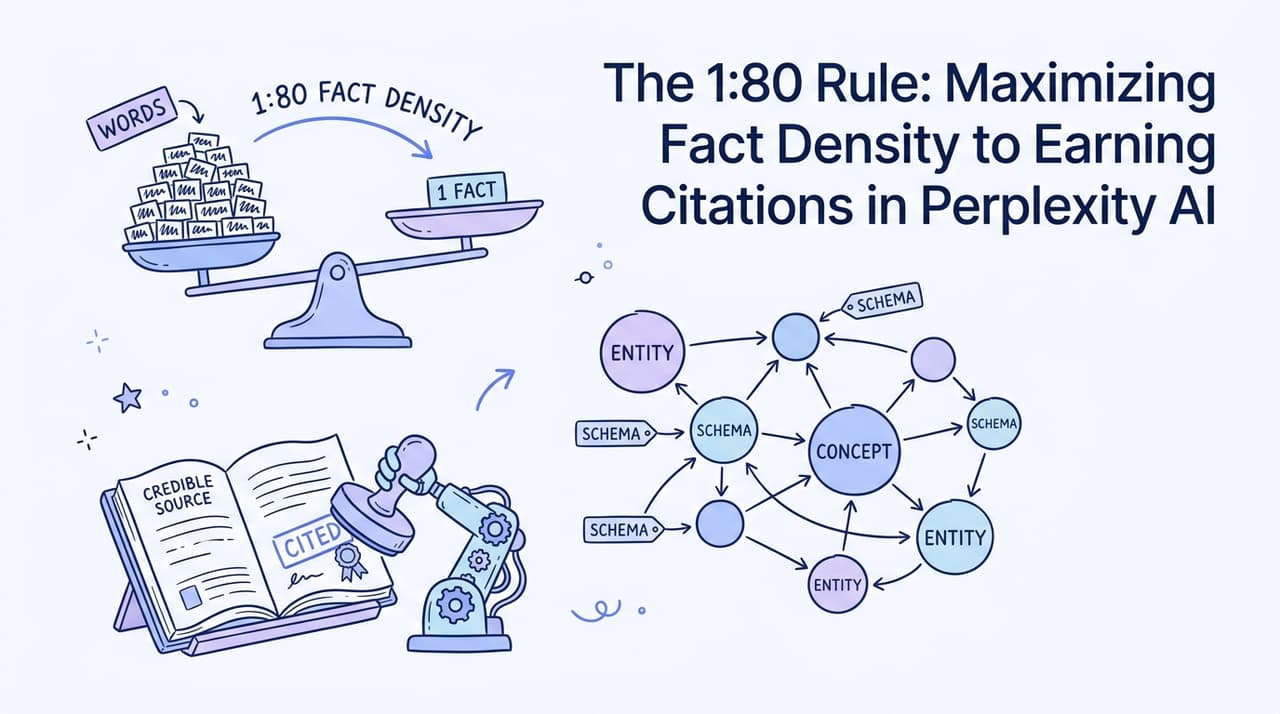 The 1:80 Rule: Maximizing Fact Density to Earning Citations in Perplexity AI