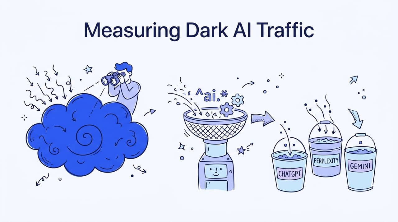 Measuring Dark AI Traffic: A GA4 Framework for Tracking ChatGPT and Perplexity Referrals
