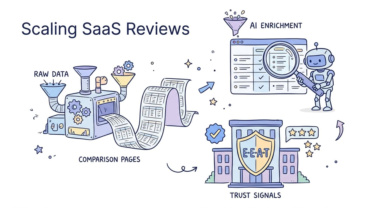 Scaling SaaS Reviews: A Programmatic AI SEO Framework for Feature Comparison Pages