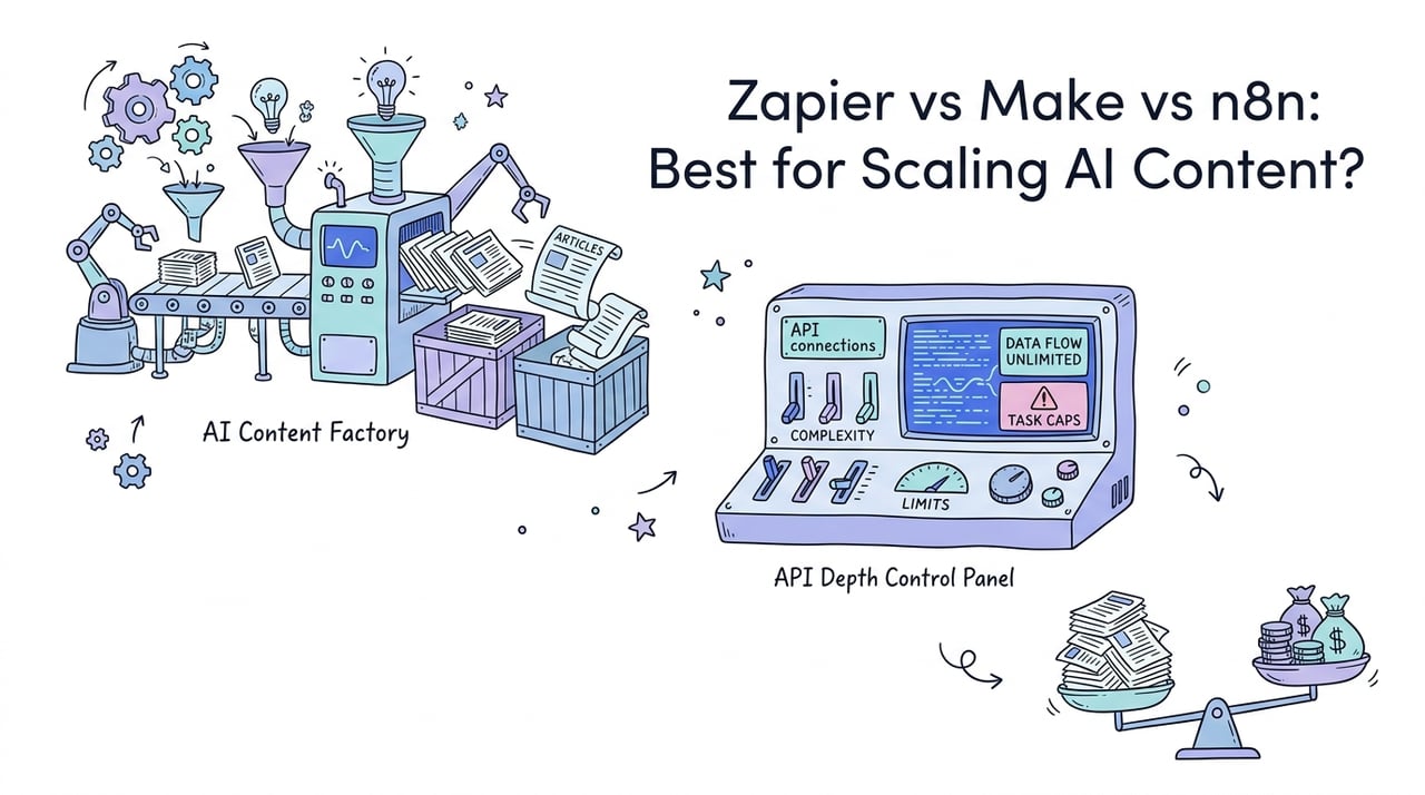 Zapier vs. Make.com vs. n8n: Which Automation Tool is Best for Scaling AI Article Publishing?