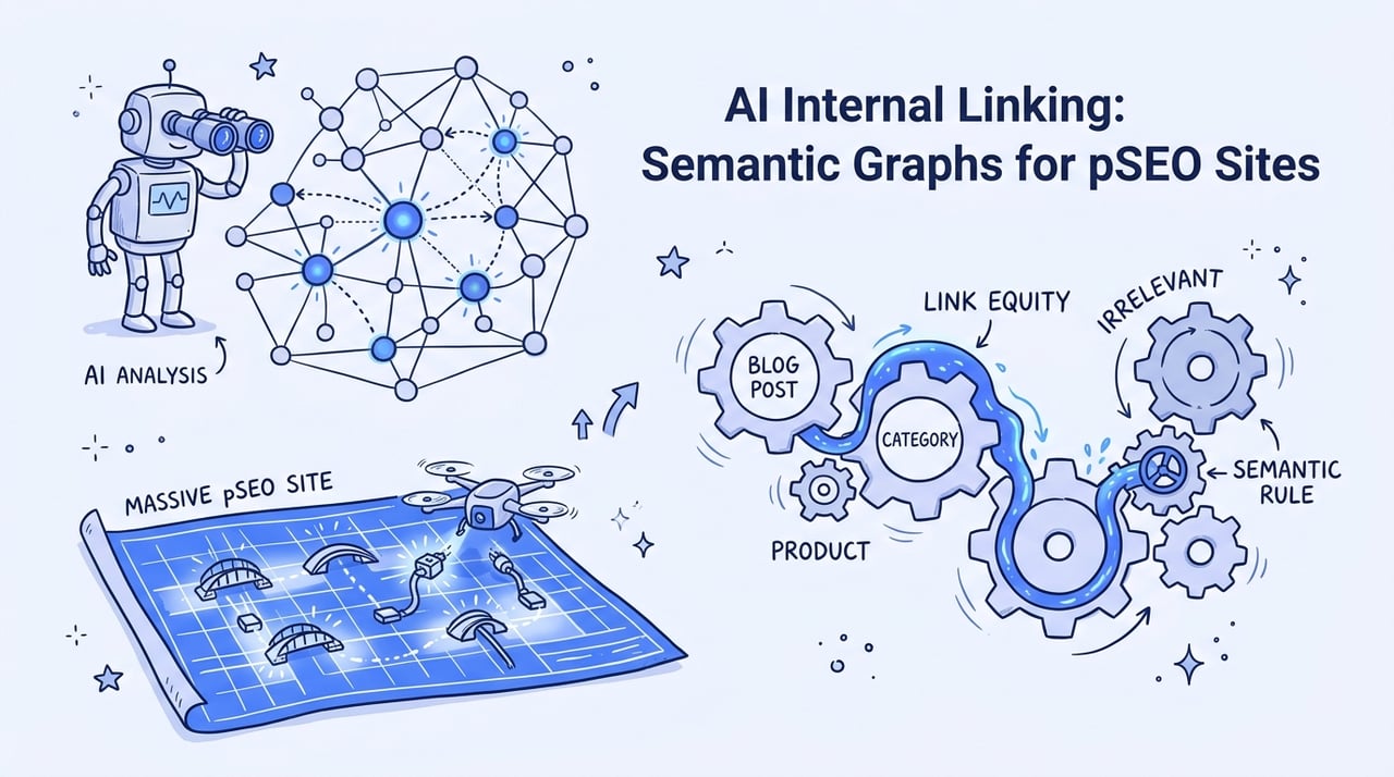 AI-Driven Internal Linking: Using Semantic Graphs to Power Link Equity in Large pSEO Sites