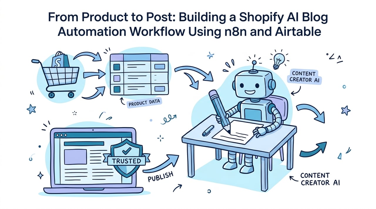 From Product to Post: Building a Shopify AI Blog Automation Workflow Using n8n and Airtable