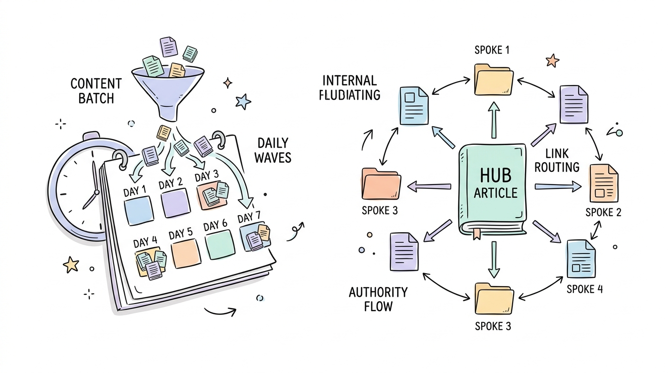 Step 3: Scheduling Paced Wave Releases and Injecting Interlinking