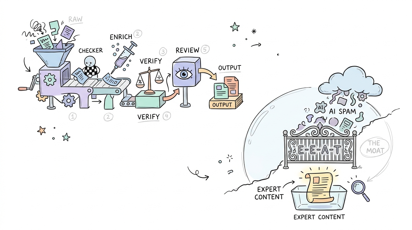 The 5-Checkpoint EEAT Workflow For AI Scaling