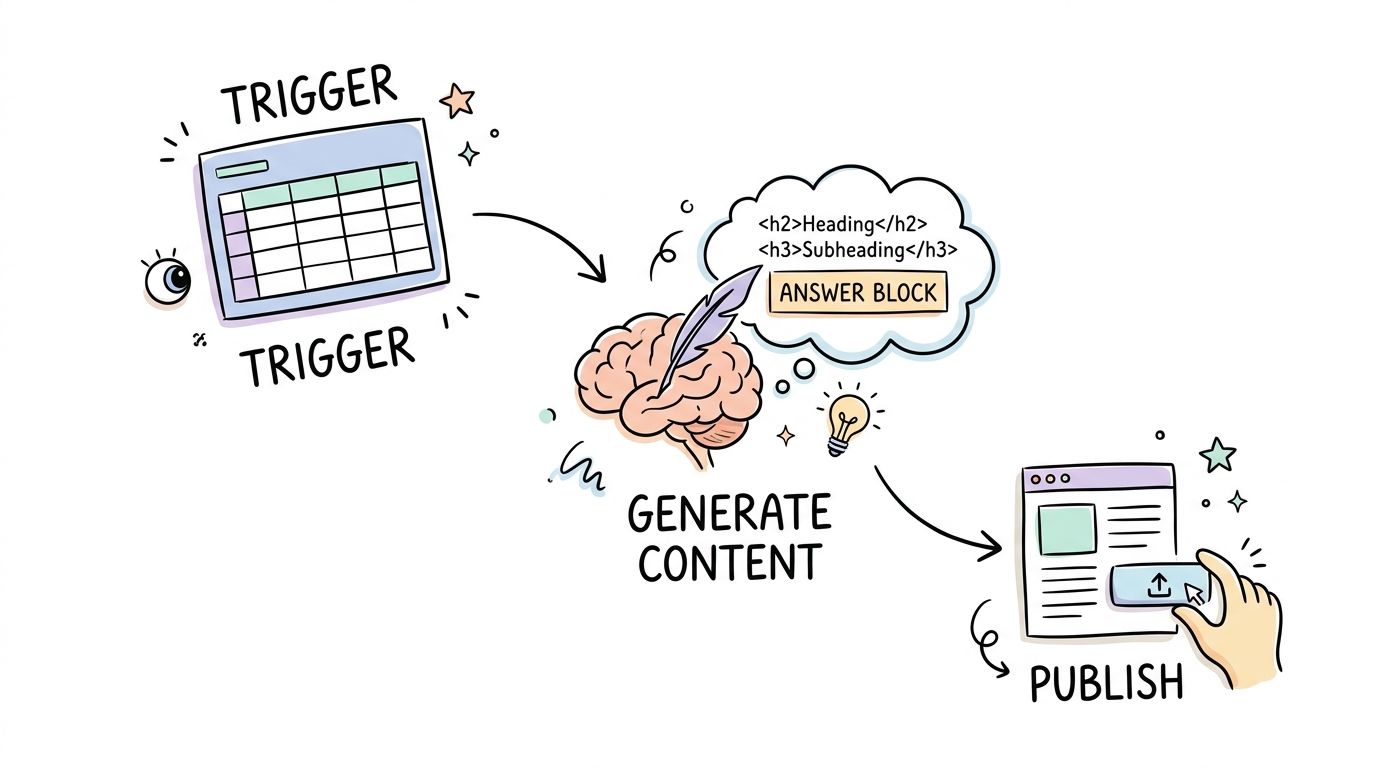 Step 2: Connect the Make.com Trigger and AI Writing Modules