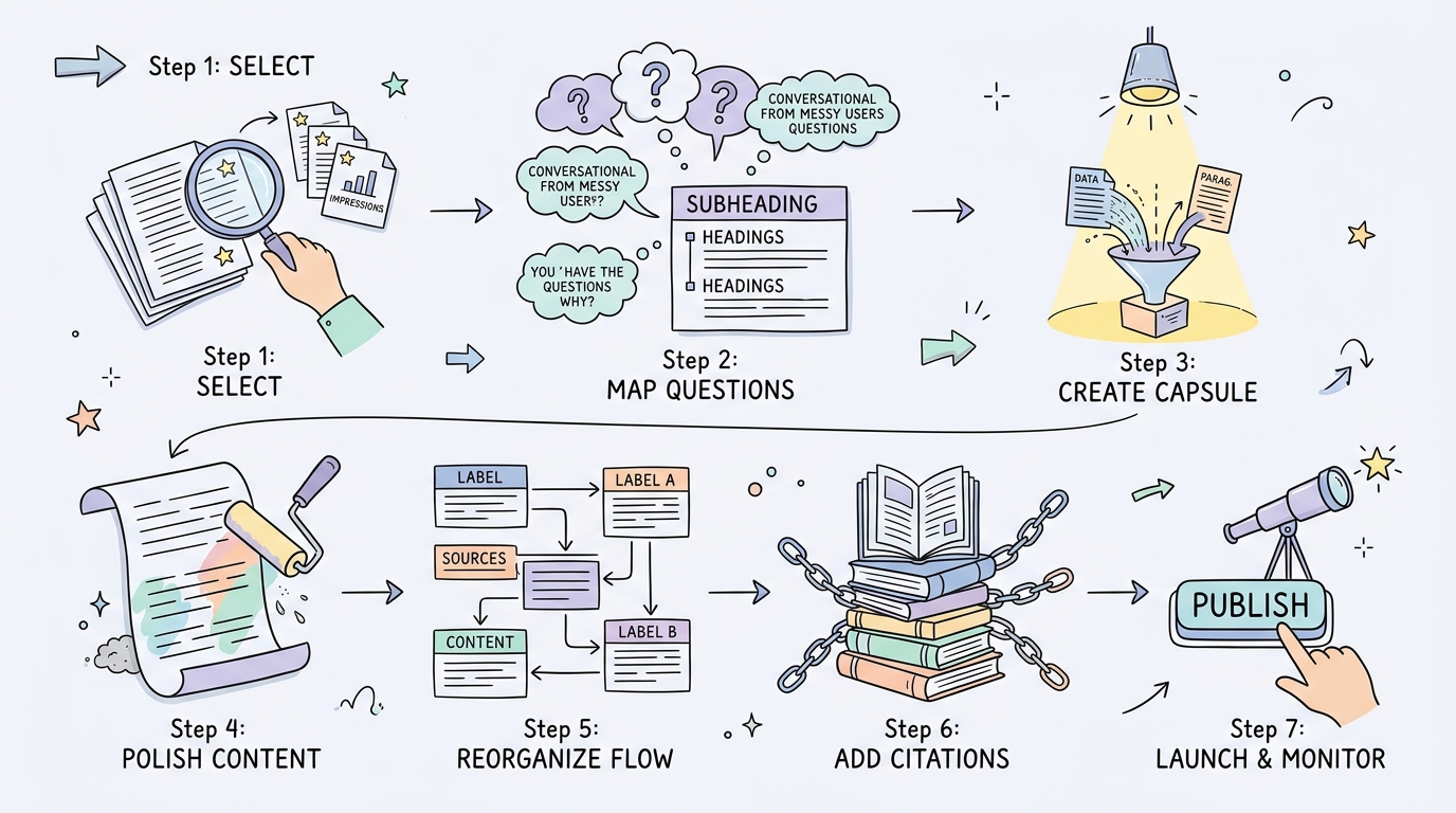 Step-by-Step Playbook to Optimize Existing Content for Search and Citations