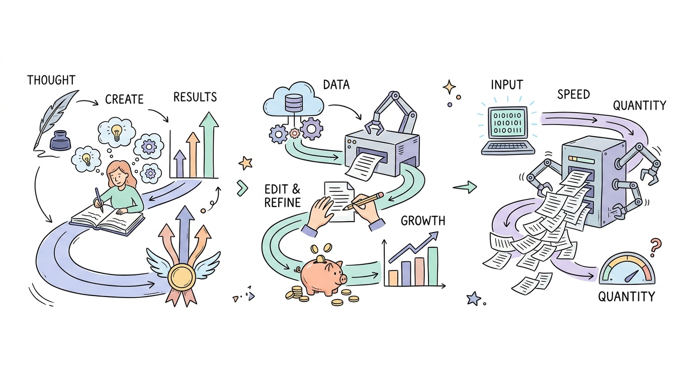 SaaS Content Performance: Side-by-Side Workflow Comparison