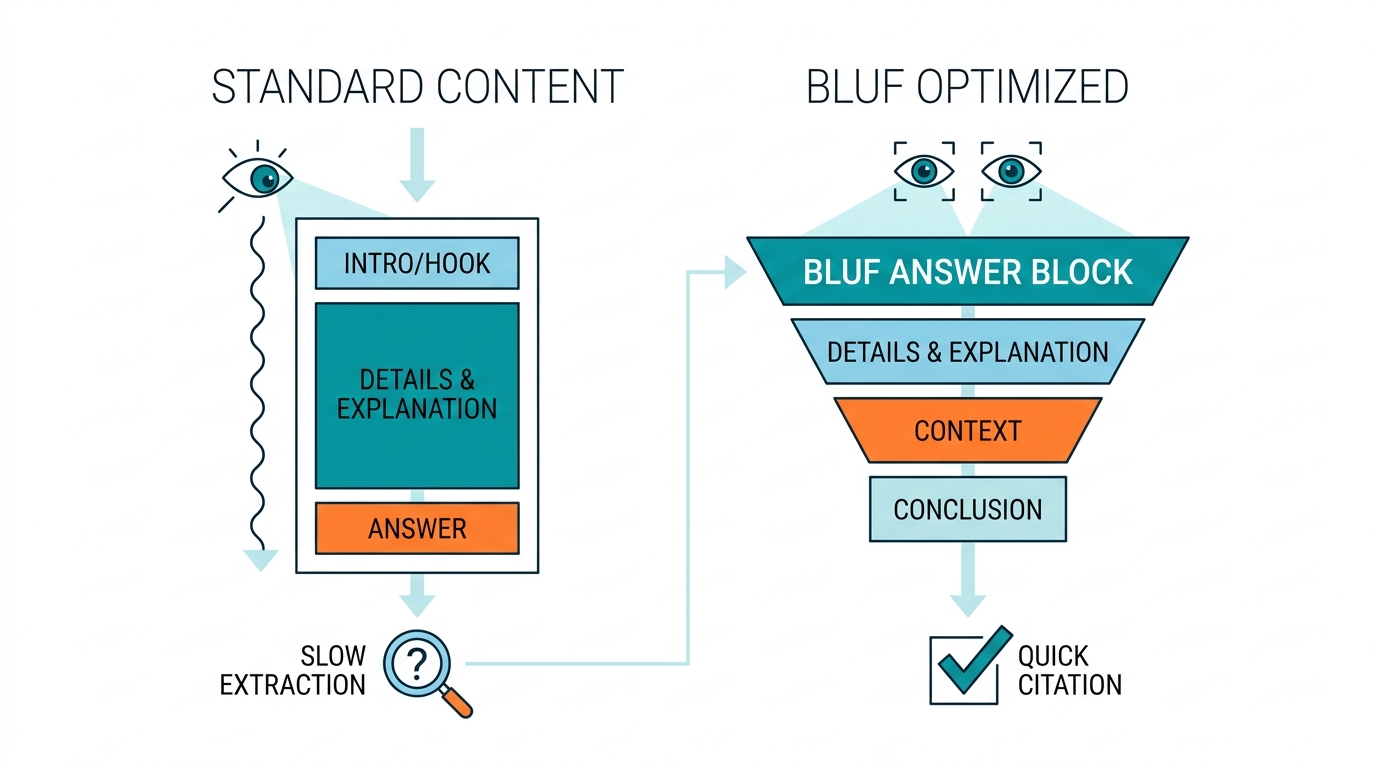 Step 3: Restructure Content with the BLUF Inverted Pyramid