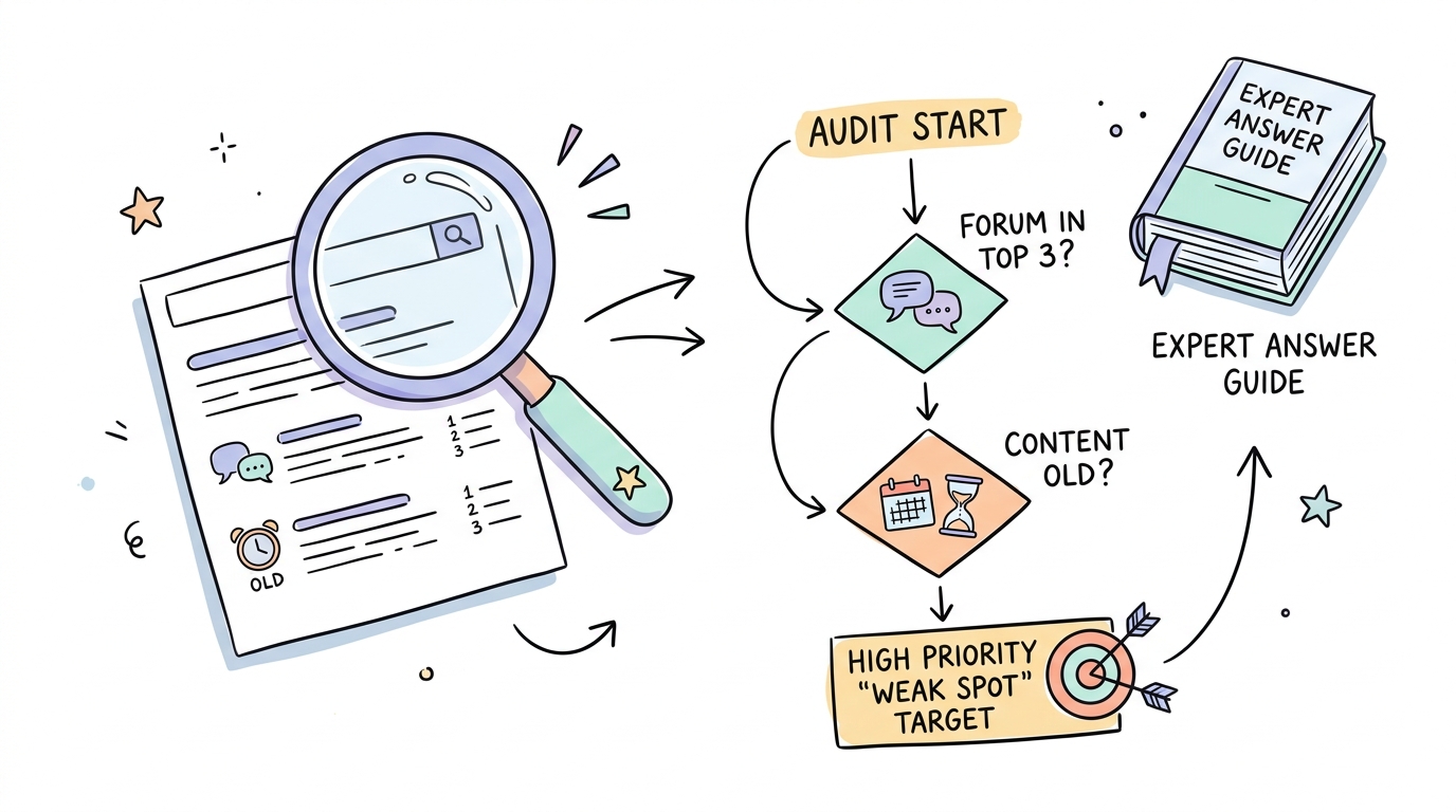 Phase 3: The 'Weak Spot' Audit for Forum Displacement