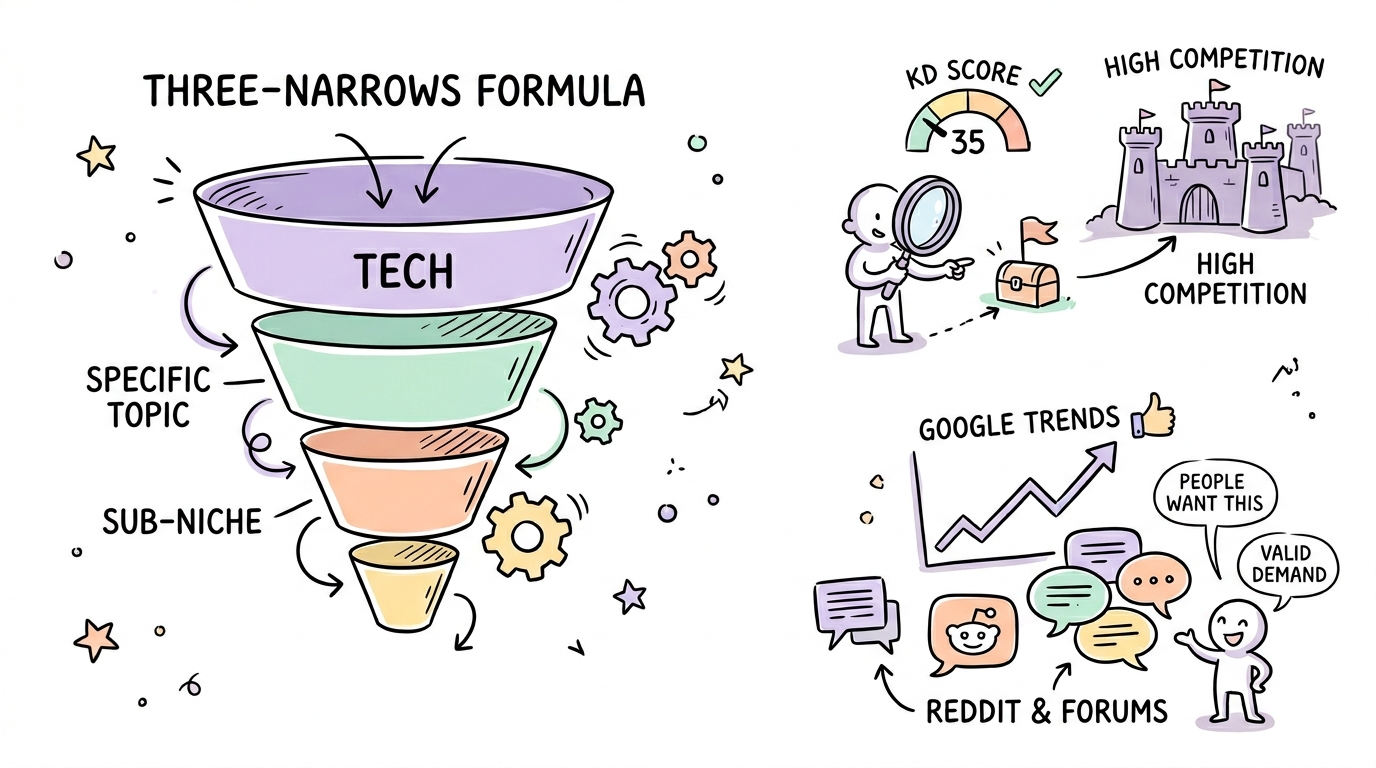 The Three-Narrows Formula: How To Find Your Winning Micro-Niche