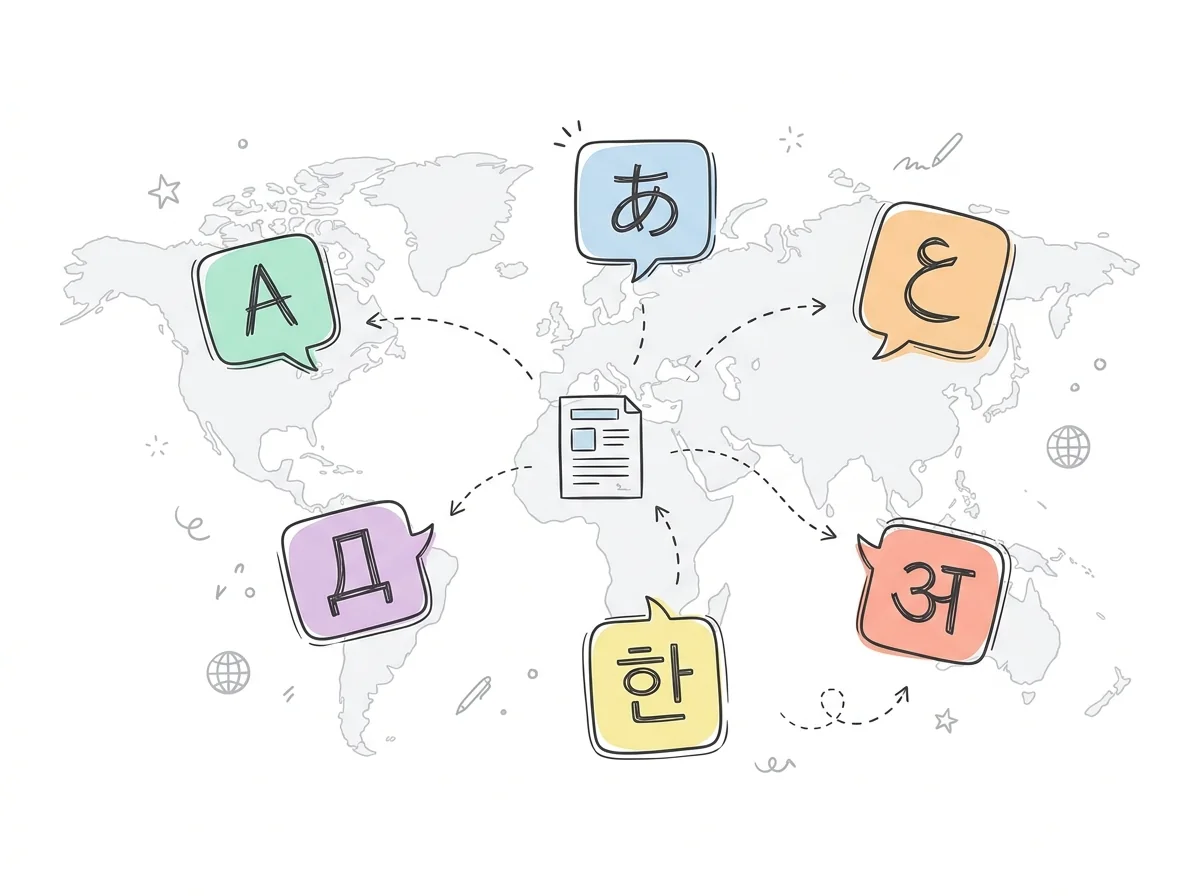 Multi-language content generation