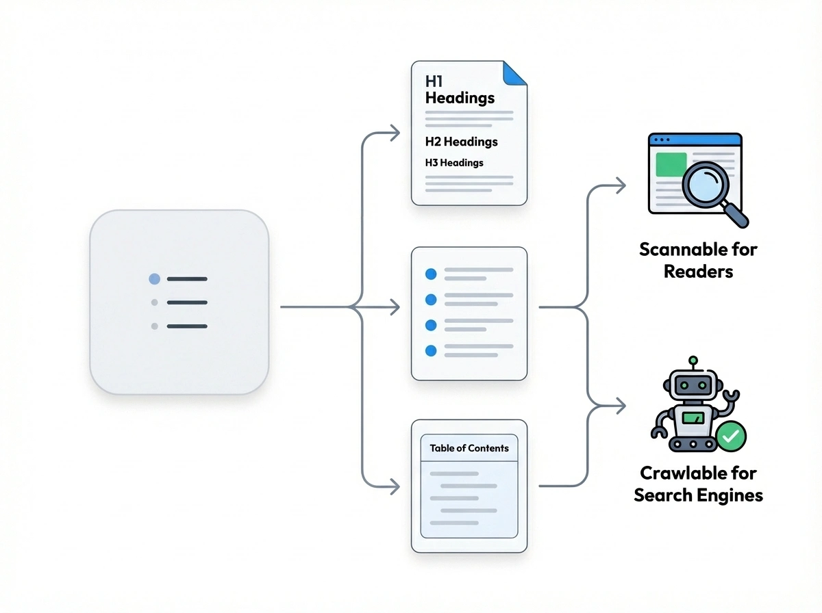 Structured content formatting