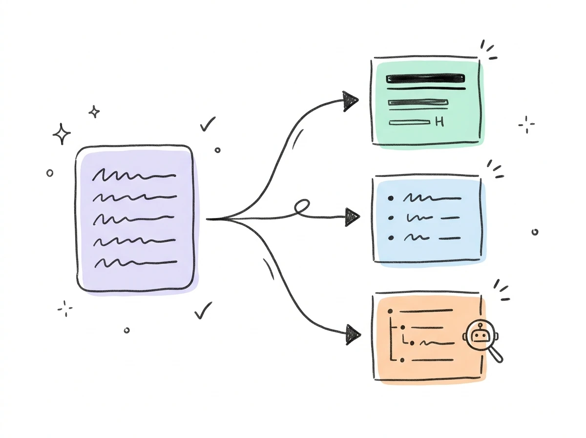 Structured content formatting