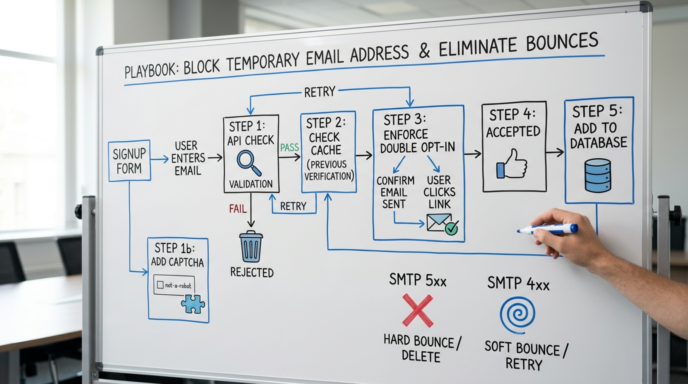 The Playbook: 5 Steps to Block Disposable Email Bounces