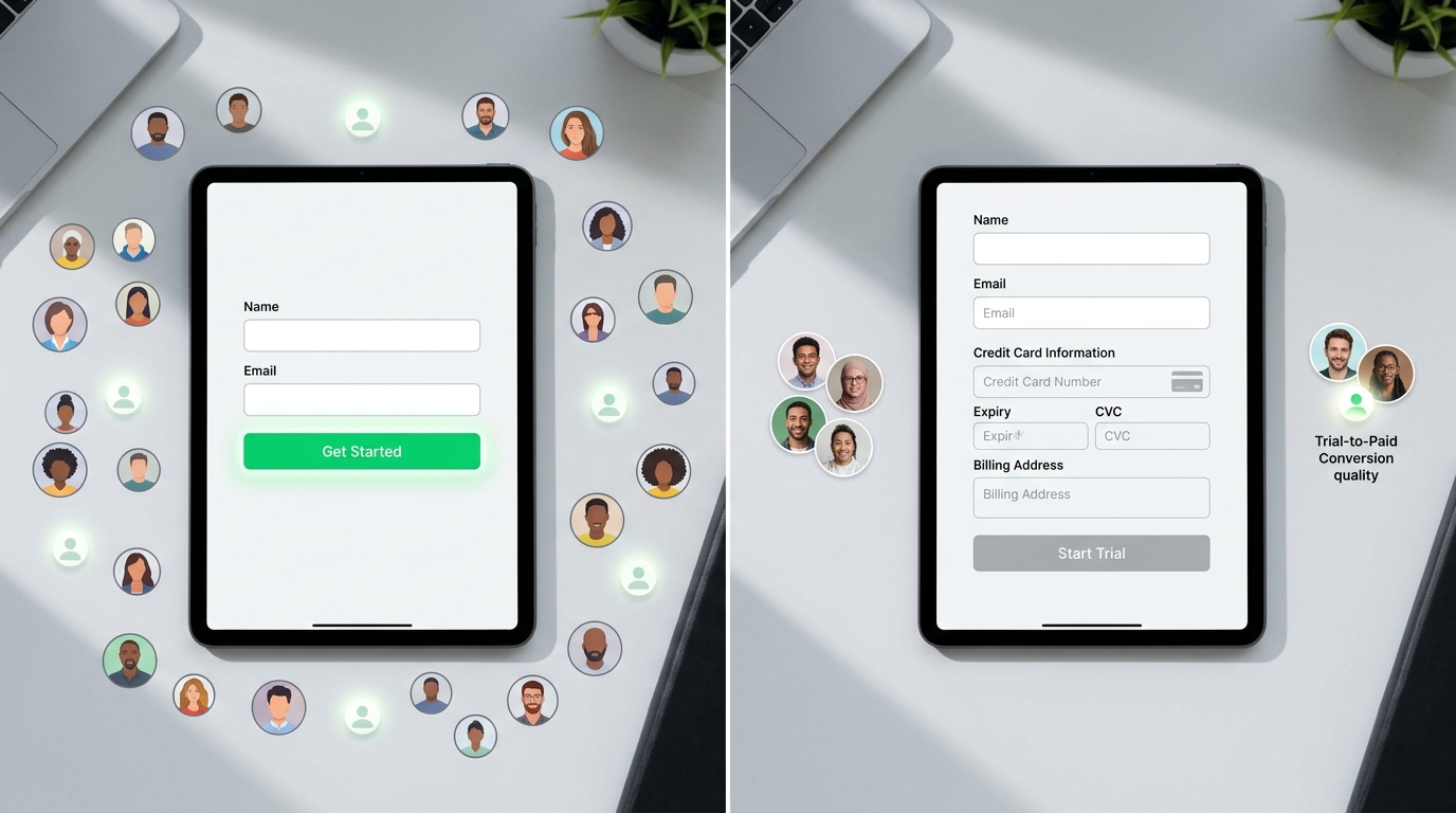The Friction Paradox: To Require Credit Cards Or Not?