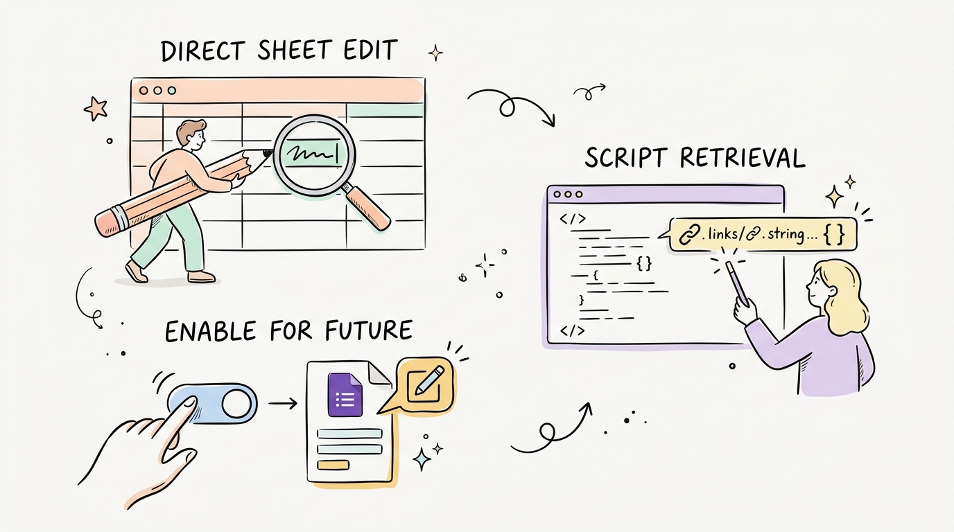 What to Do if the Edit Link Is Missing
