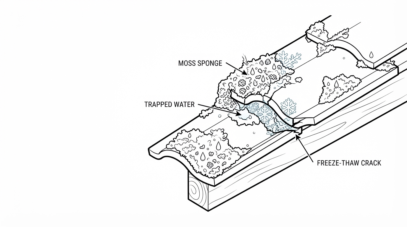 The Moss Sponge Effect: Why Biological Growth Destroys Scottish Roofs