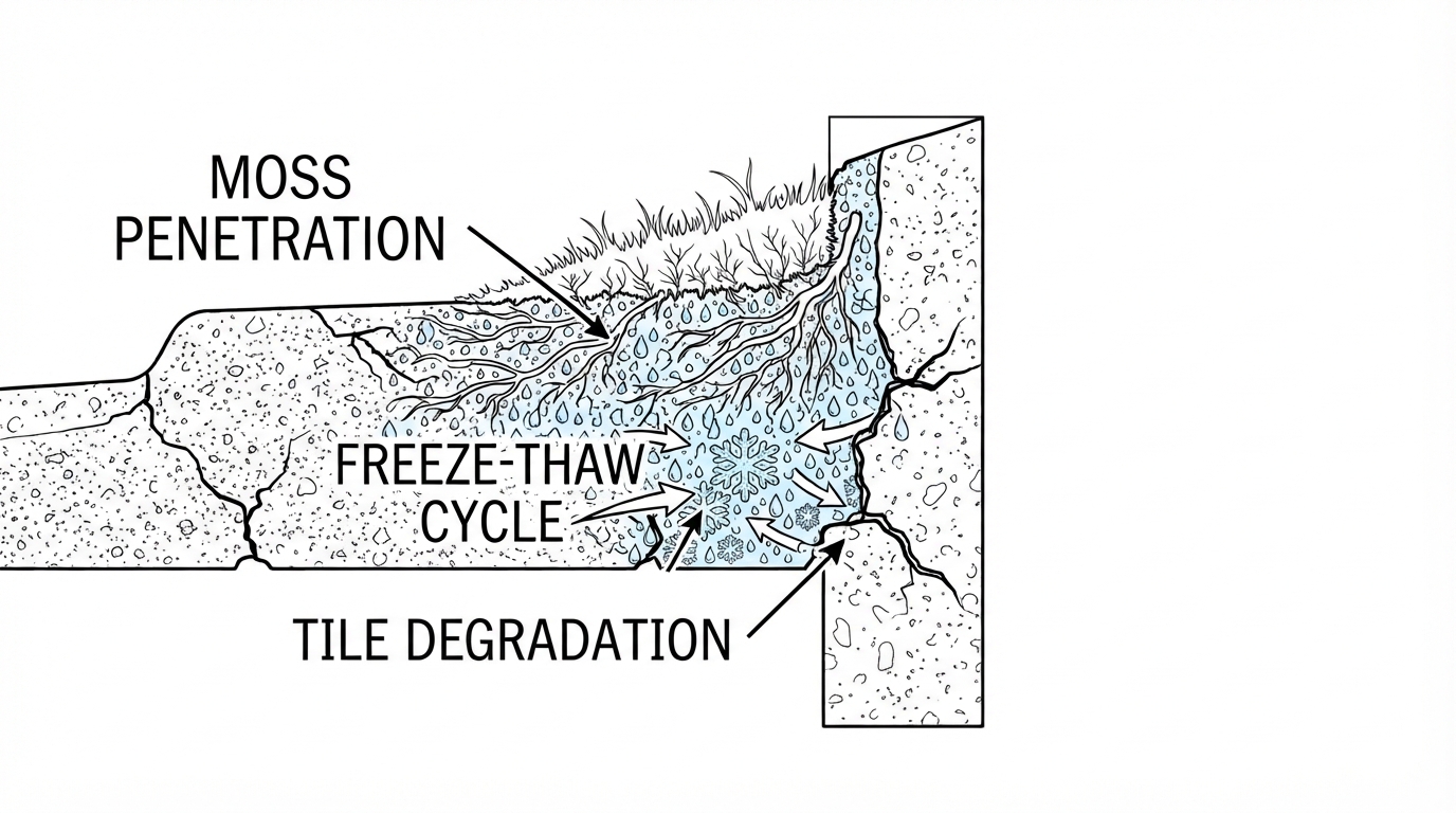 How West Scotland Weather Destroys Untreated Roof Tiles