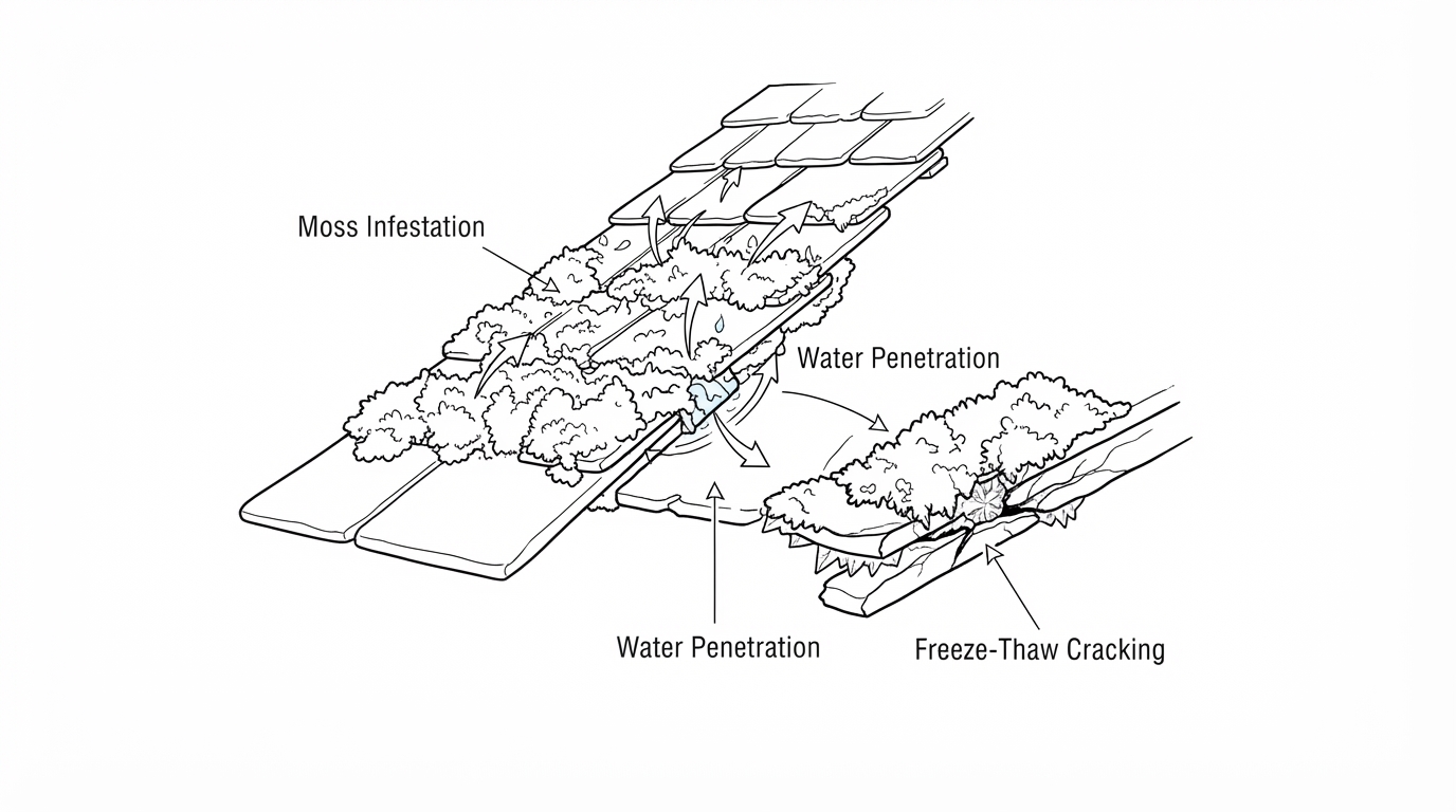 Why Moss and Algae Pose a Major Danger to Scottish Slate